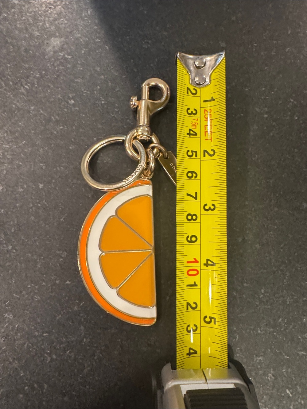Coach Orange Slice Keychain Charm - Picture 5 of 6